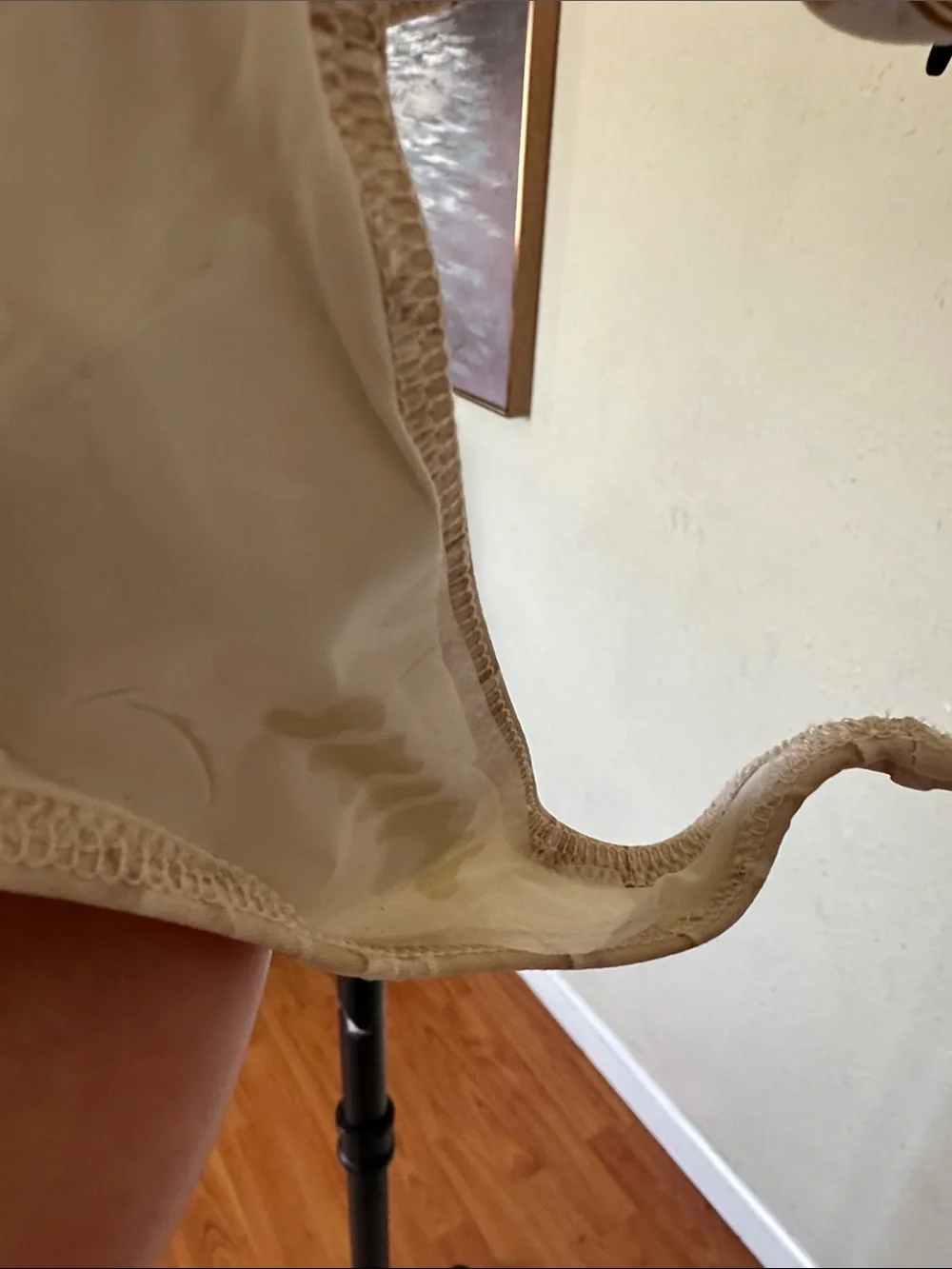 SKIMS Thong Bikini Bottom Size Egret crocodile print NWT